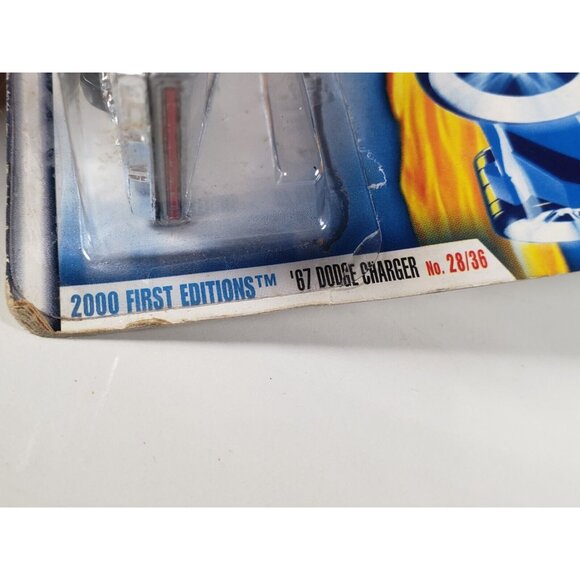 Hot Wheels First Editions Silver '67 Dodge Charger 28/36 Loose w/Card 2000 READ - Picture 4 of 5
